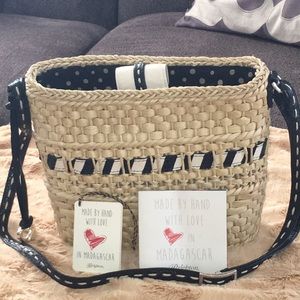 BRIGHTON Made in Madagascar Straw cross body bag